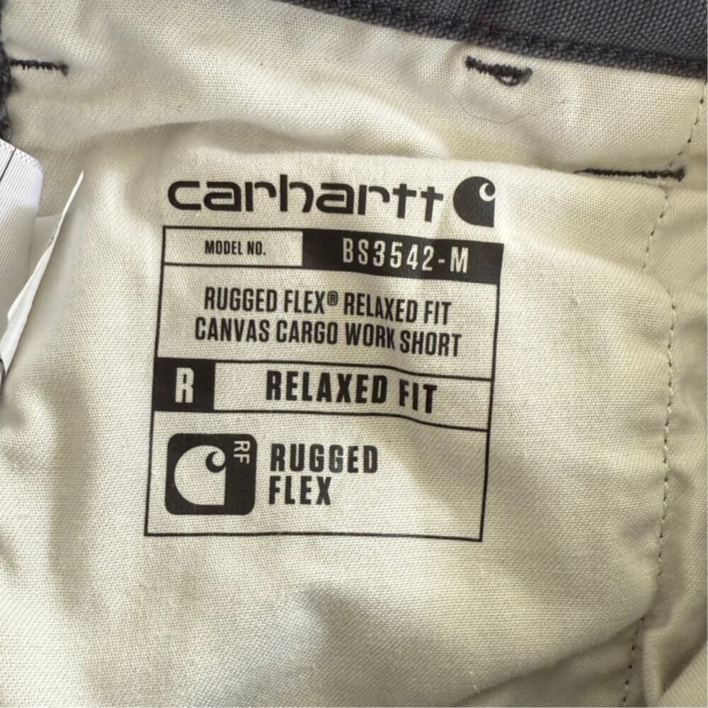 Carhartt Rugged Flex Relaxed Fit Canvas Cargo Work Shorts, Size 36 - Picture 4 of 6